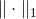 \| \cdot \|_1