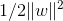 1/2 \|w\|^2
