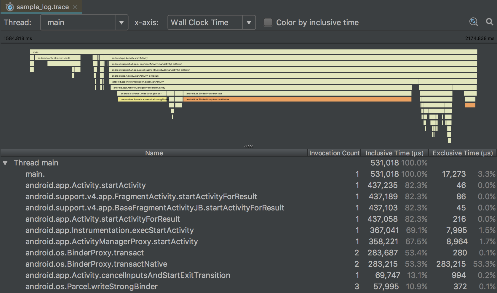 Generate trace logs by instrumenting your app - 图3