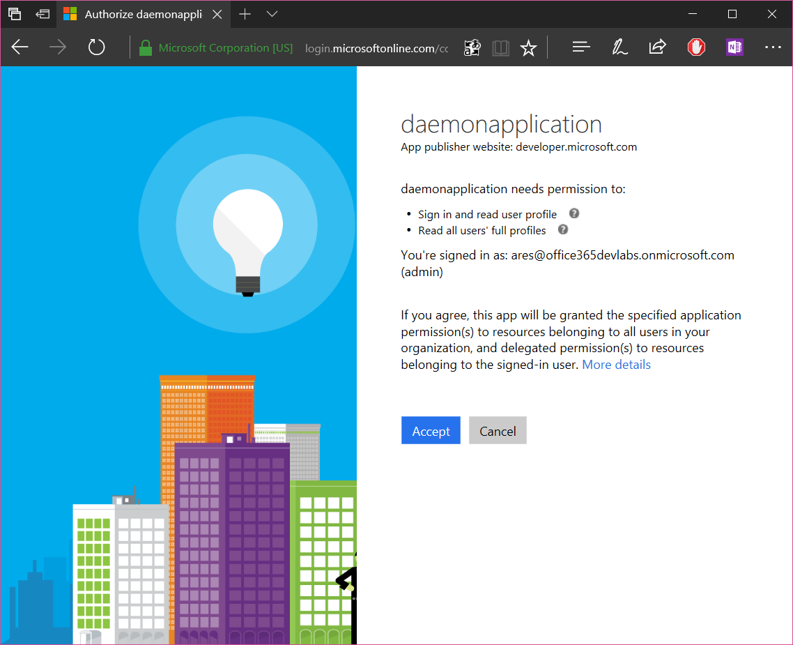 Microsoft Graph  服务应用程序 - 图3