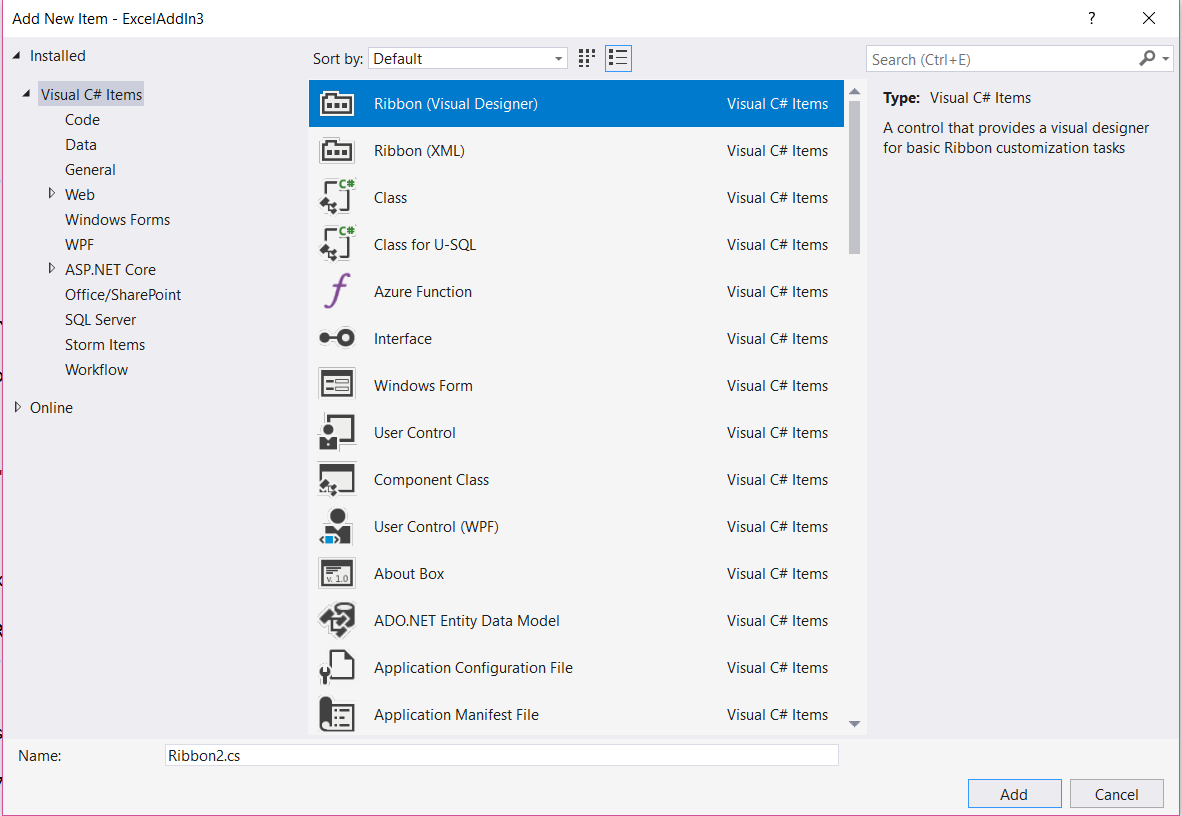 实战Excel Add-in的三种玩法(VBA,VSTO,Web Add-in) - 图4