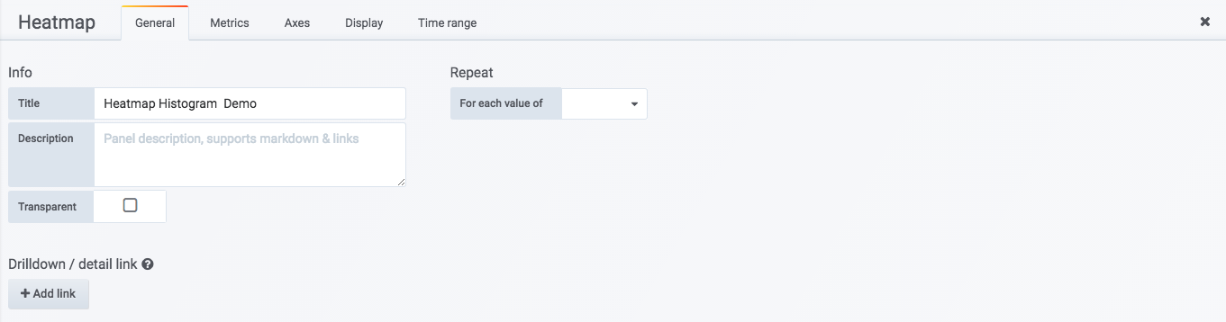 Heapmap Panel编辑页面